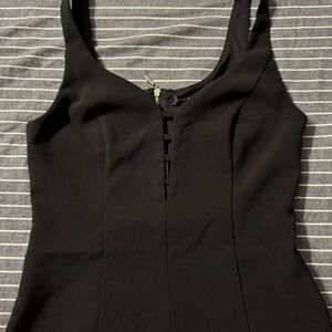 Black Fitted crop top